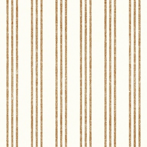 Triple Stripes - 3 stripes vertical - golden mustard stripes  - LAD22