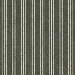 (small scale) Triple Stripes - 3 stripes vertical - olive green - LAD22