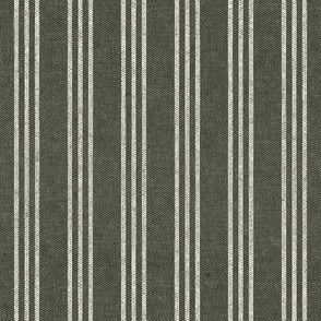 Triple Stripes - 3 stripes vertical - olive green - LAD22