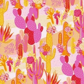 Hot and sweet desert in pink and orange Medium scale