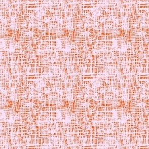 Sketchy Linen Denim Texture // Blush on Orange