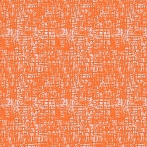 Sketchy Linen Denim Texture // Orange on Pink