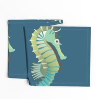 Seahorse - linen FQ