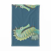 Seahorse - linen FQ