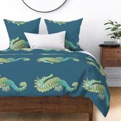 Seahorse - linen FQ