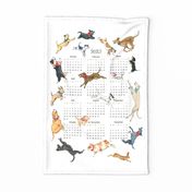 Running in Circles Tea Towel Calendar - 2023