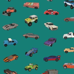 Car Collection, teal