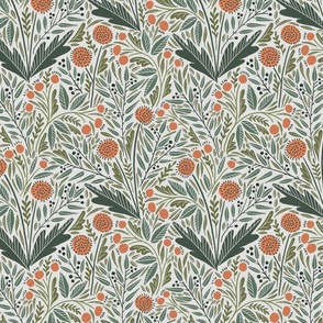 Astrid (forest green and peach) (small)