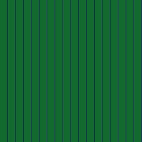 Blue Pinstripe on Green