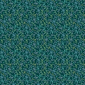 Ditsy Floral - Deep Green