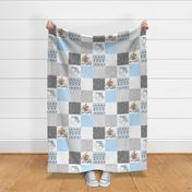 Dream Big//Don't Hurry, be Happy//Elephant & Sloth - Wholecloth Cheater Quilt