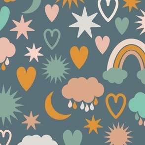 Weather symbols for kids pattern