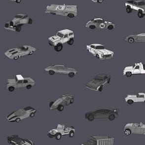 B&W Car Collection, medium grey