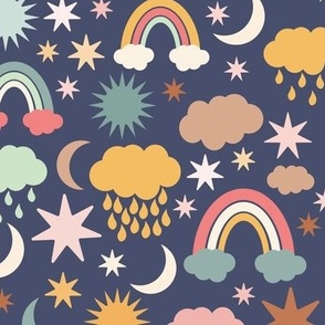 Celestial Whimsy: Rainbows & Showers