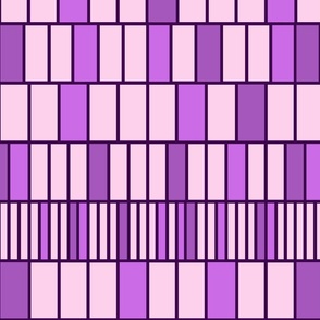 Rectangles - pink and purple