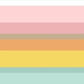 Horizontal stripes - pastel colors