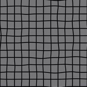 Black Grid Lines Fabric, Wallpaper and Home Decor | Spoonflower