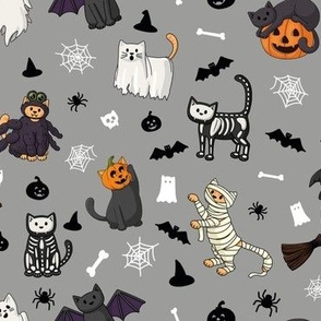 Halloween Cats - Grey