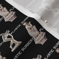 Plastic Surgery Greek Statues on Black 