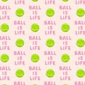 (1" scale) Ball is life - pink - dog - tennis ball - C22