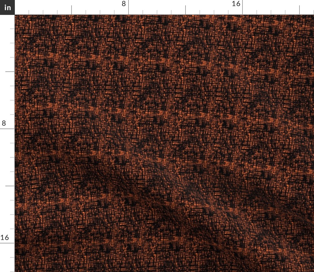 Sketchy Linen Texture //  Halloween Orange