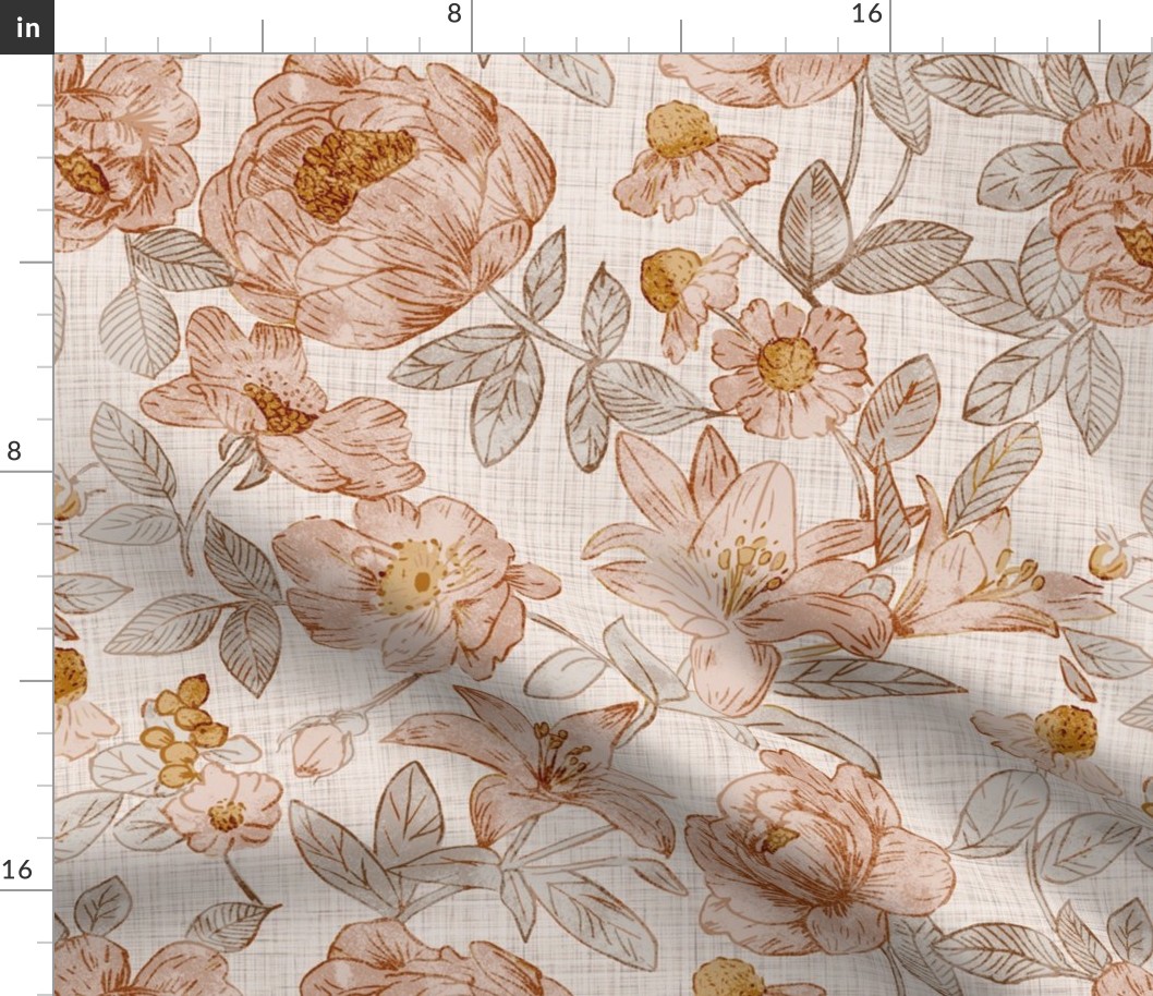 Powder roses -rugino