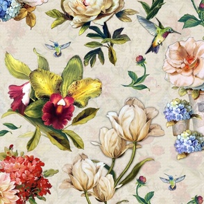 The Victorian-Era  Floral Watercolor Creation