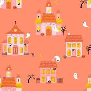 Halloween houses