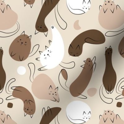 Brown Monochromatic Kitty Blobs