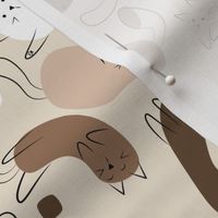 Brown Monochromatic Kitty Blobs