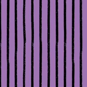 Charcoal Stripe - Purple