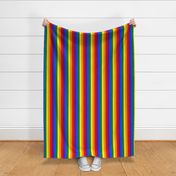 1 inch Vertical  Rainbow Pride Stripes