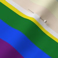 1 inch Vertical  Rainbow Pride Stripes