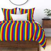 1 inch Vertical  Rainbow Pride Stripes