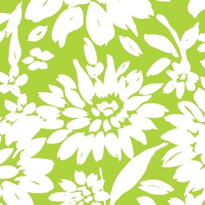 Neutral Botanicals grasscloth Lime Green Jumbo Scale by Jac Slade