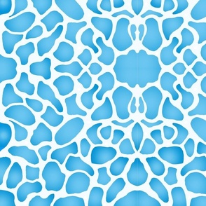 Blue Giraffe Fabric, Wallpaper and Home | Spoonflower