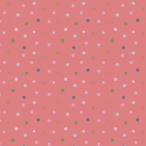 Polka Dots - Cerulean Coral - Small