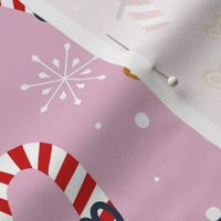 Candy Cane Pattern in Pink