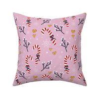 Candy Cane Pattern in Pink