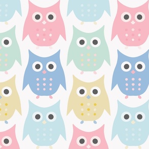  Peekaboo Multicoloured Owls (Large): A Whimsical Addition to the Peekaboo Collection