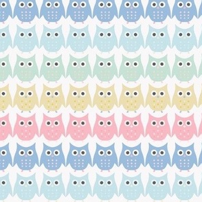  Peekaboo Rainbow of Owls Small: A Whimsical Addition to the Peekaboo Collection