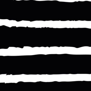 Stripes / big scale / white on black simple geo minimal organic stripes