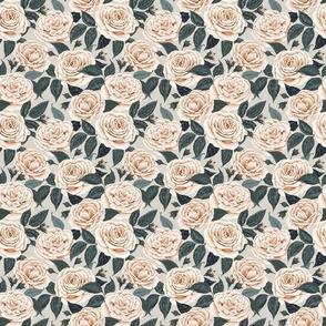 Roses Light Vintage Pattern 6x6