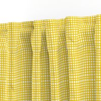 Painted Gingham Check // Sunny Yellow  (Small 4" Scale)