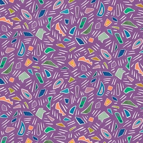 Chameleon Confetti on Medium Purple