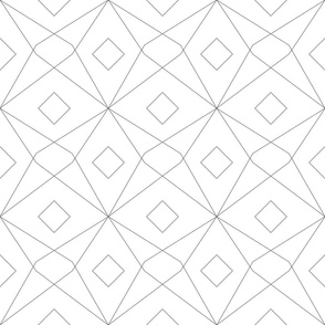 geometric diamonds and stars line art