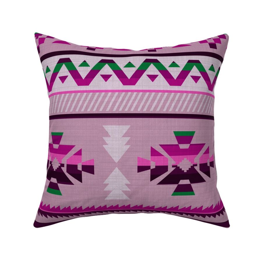 SOUTHWESTERN_Bright PInk & Green