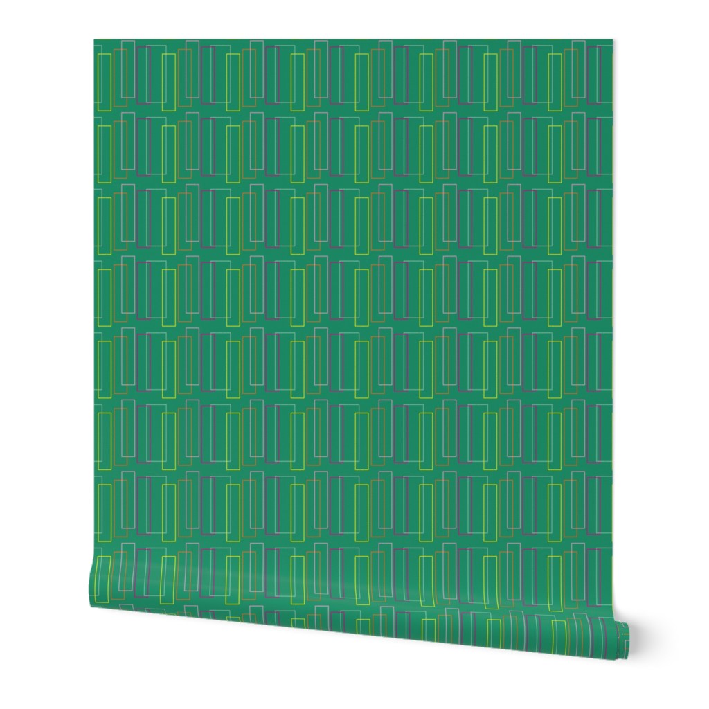 Mid Century Modern Rectangle Stripe