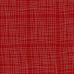 White checkered  Lines on red Background