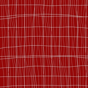 Red and white crossed lines
